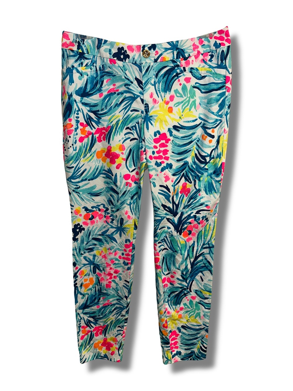 Lilly Pulitzer Kelly Ankle Pants in Serene Blue Tippy Top Print